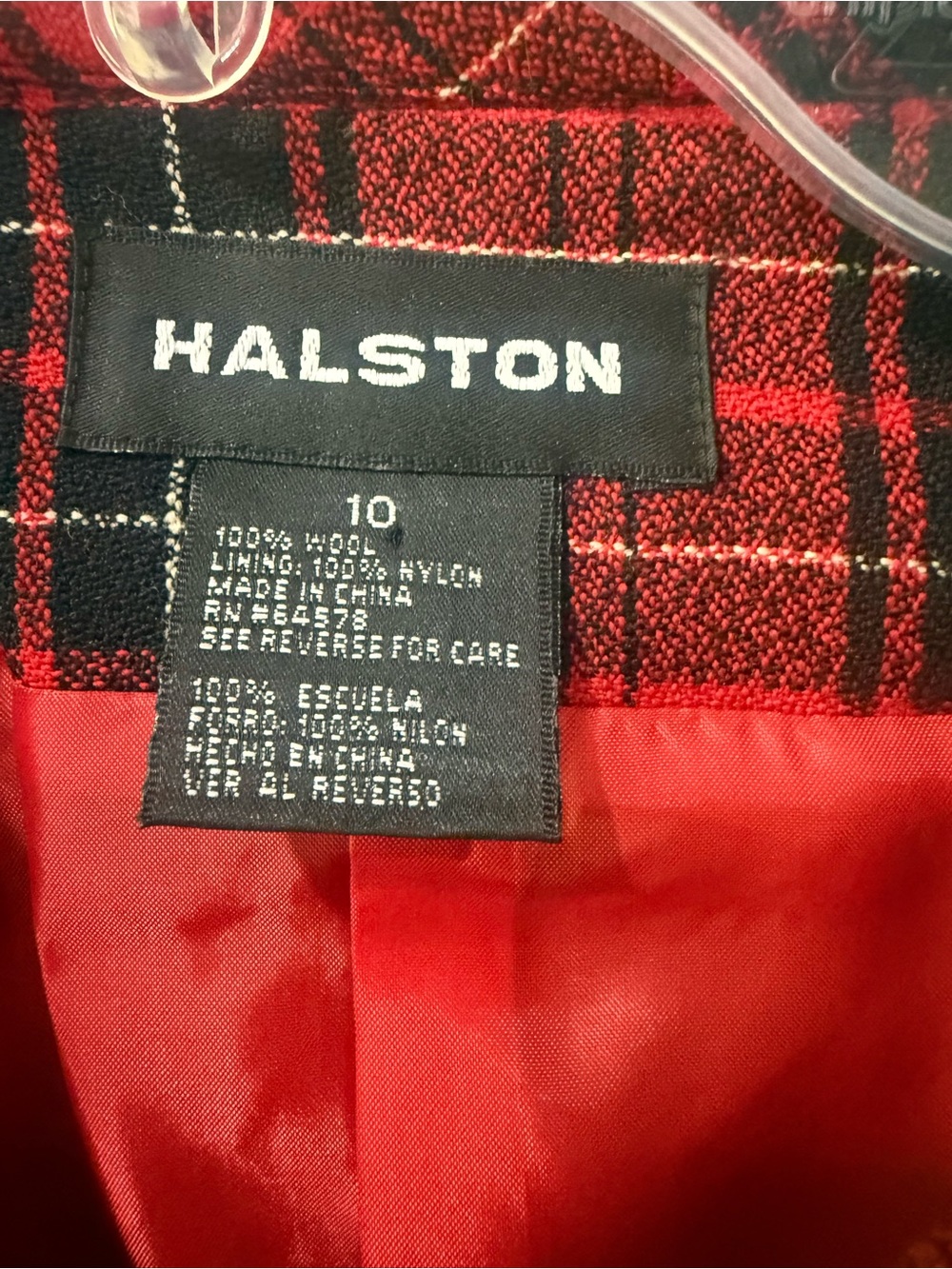 Camel Tan Red Black Cape Jacket - 3 JACKETS - Picture 5 of 11